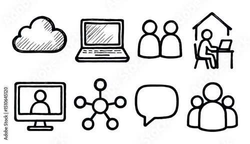 Remote Work Icons