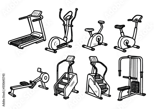 Fitness Equipment Icons
