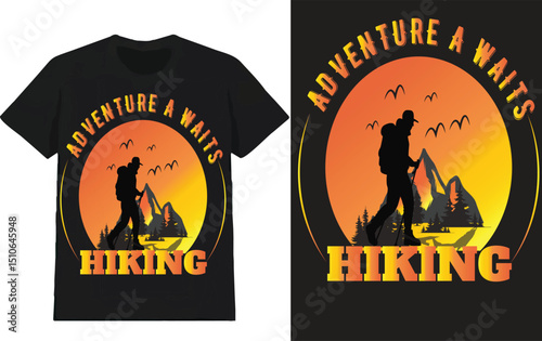 Hiking t shirt design