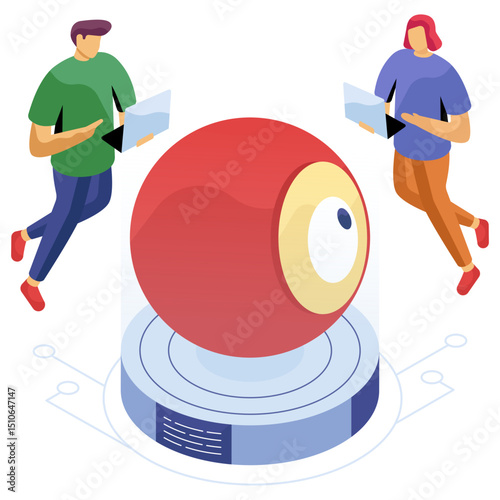Modern design illustration of eye