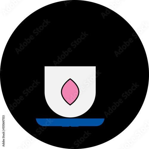 Tea single icon vector illustration