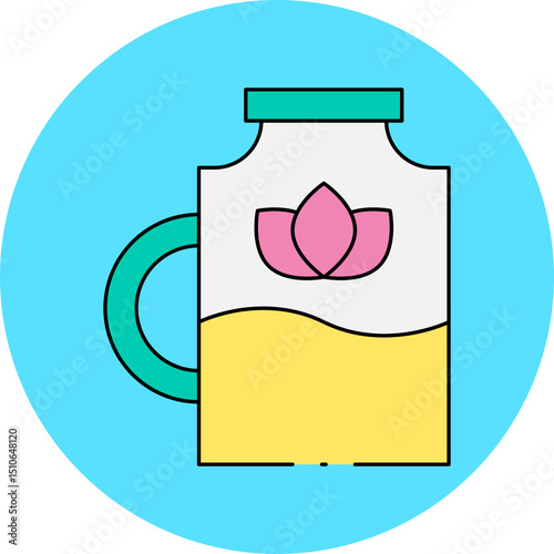 Jar single icon vector illustration