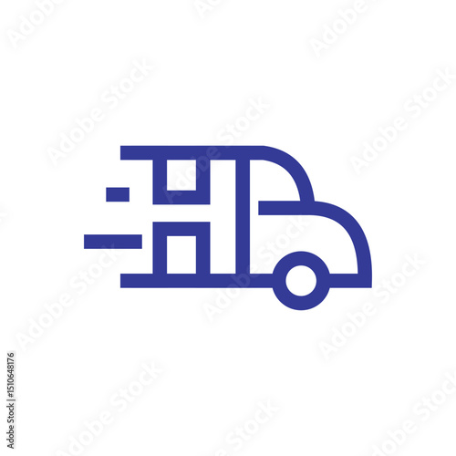 Letter H Car Logo Design Template. Automotive Car Logo