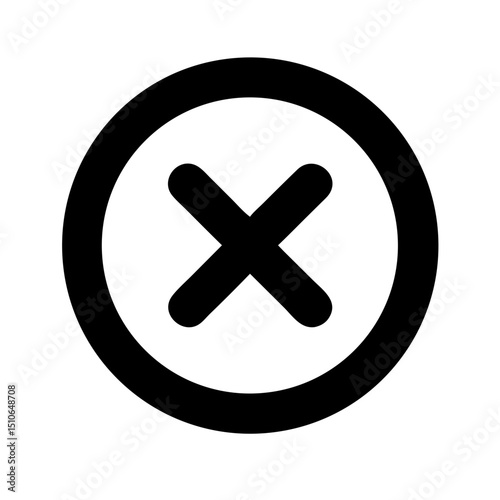 cancel or error icon design