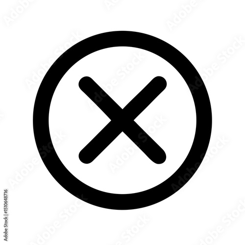 cancel or error icon design