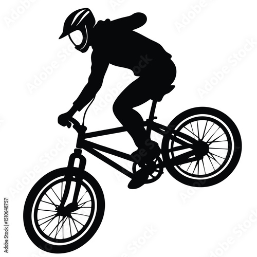 Dynamic BMX riders in action, perfect for apparel or decals.