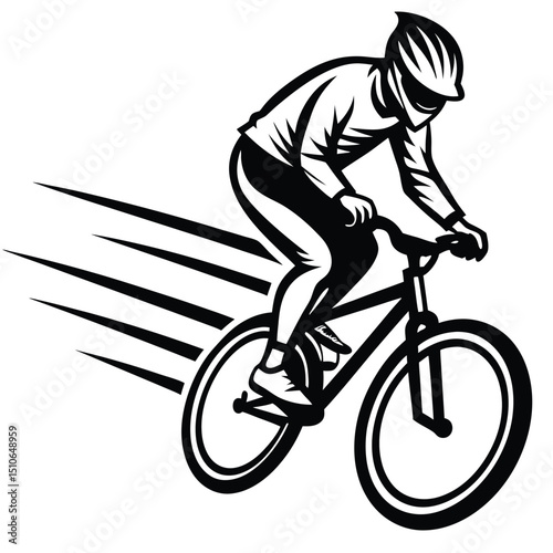 Dynamic BMX riders in action, perfect for apparel or decals.