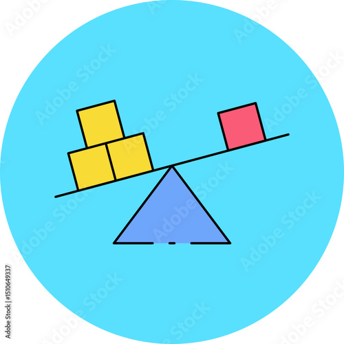 Weight single icon vector illustration