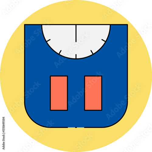 Wight mashine single icon vector illustration