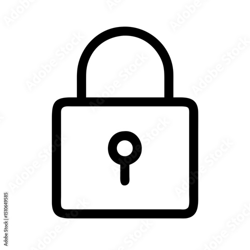 closed padlock icon design