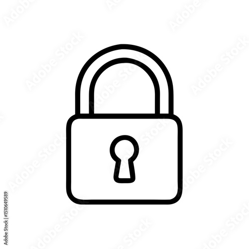 closed padlock icon design