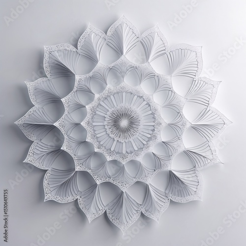vector mandala with symmetrical patterns