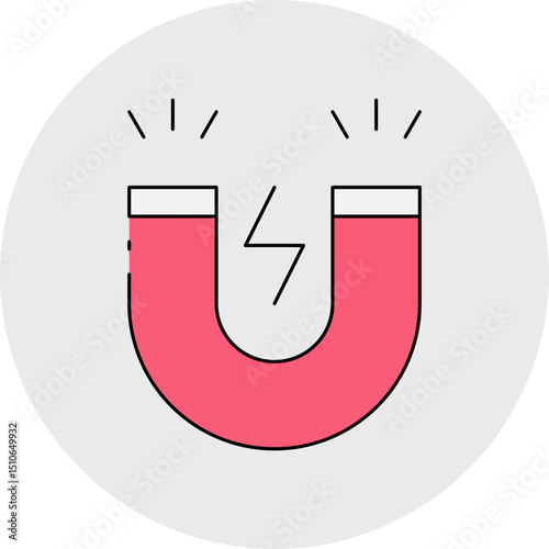 Magnet single icon vector illustration