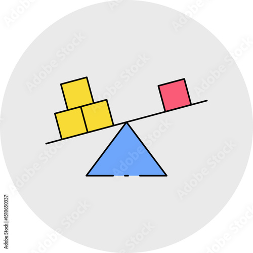 Weight single icon vector illustration