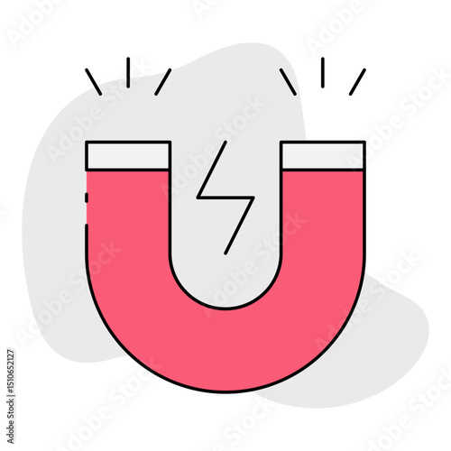 Magnet single icon vector illustration