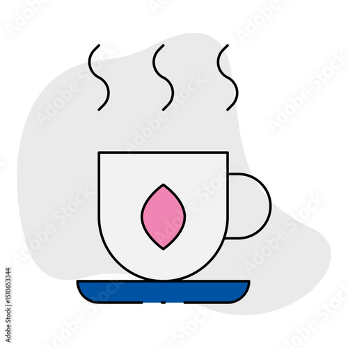 Tea single icon vector illustration