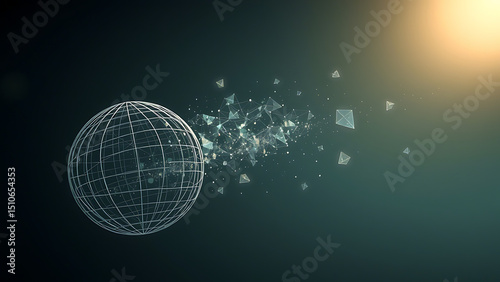 abstract background with globe