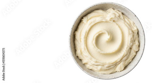 Foto Isolated Bowl of Creamy Mashed Potatoes Comfort Food
