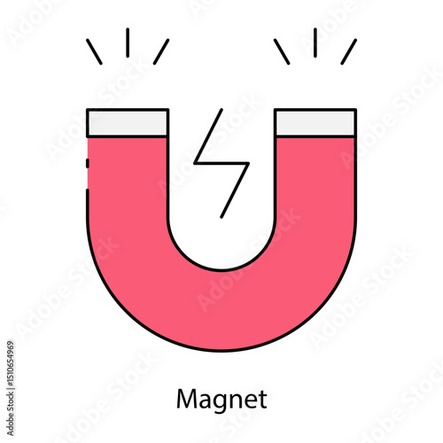 Magnet single icon vector illustration