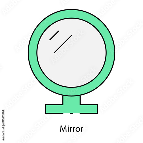 Mirror single icon vector illustration