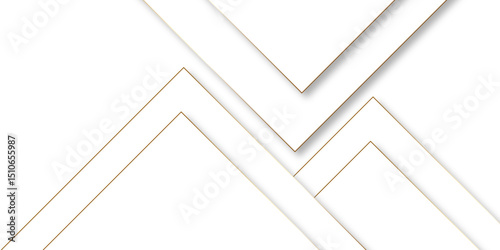 Modern minimal and clean white gold background with realistic line wave geometric circle shape, abstract white and gold colors with lines pattern texture computer geometric digital connection design .