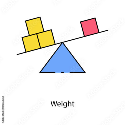 Weight single icon vector illustration