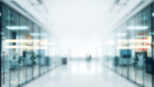people walking in the airport or office abstract blur background