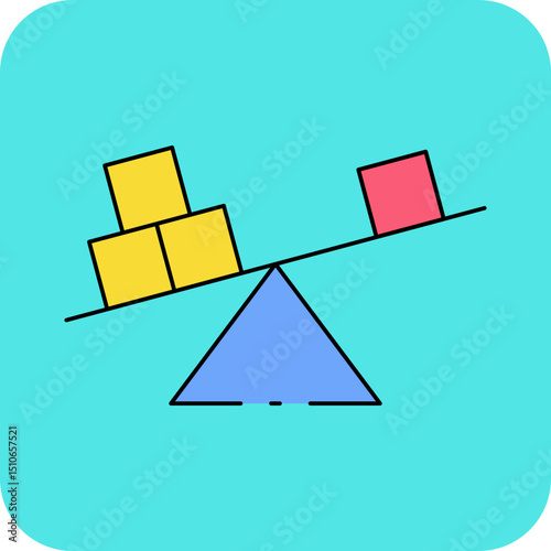 Weight single icon vector illustration