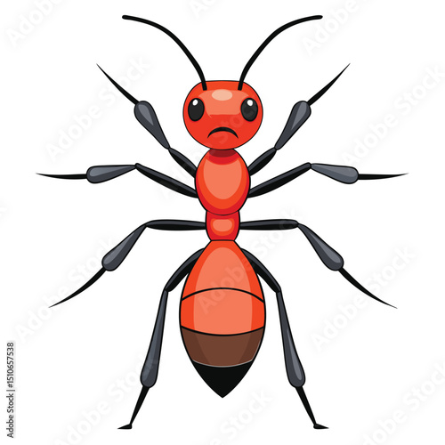 ant vector image on white background