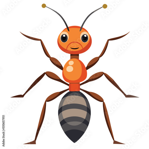 ant vector image on white background