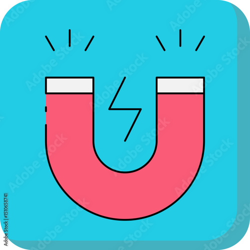 Magnet single icon vector illustration