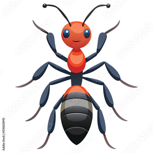 ant vector image on white background