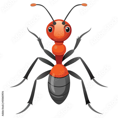 ant vector image on white background