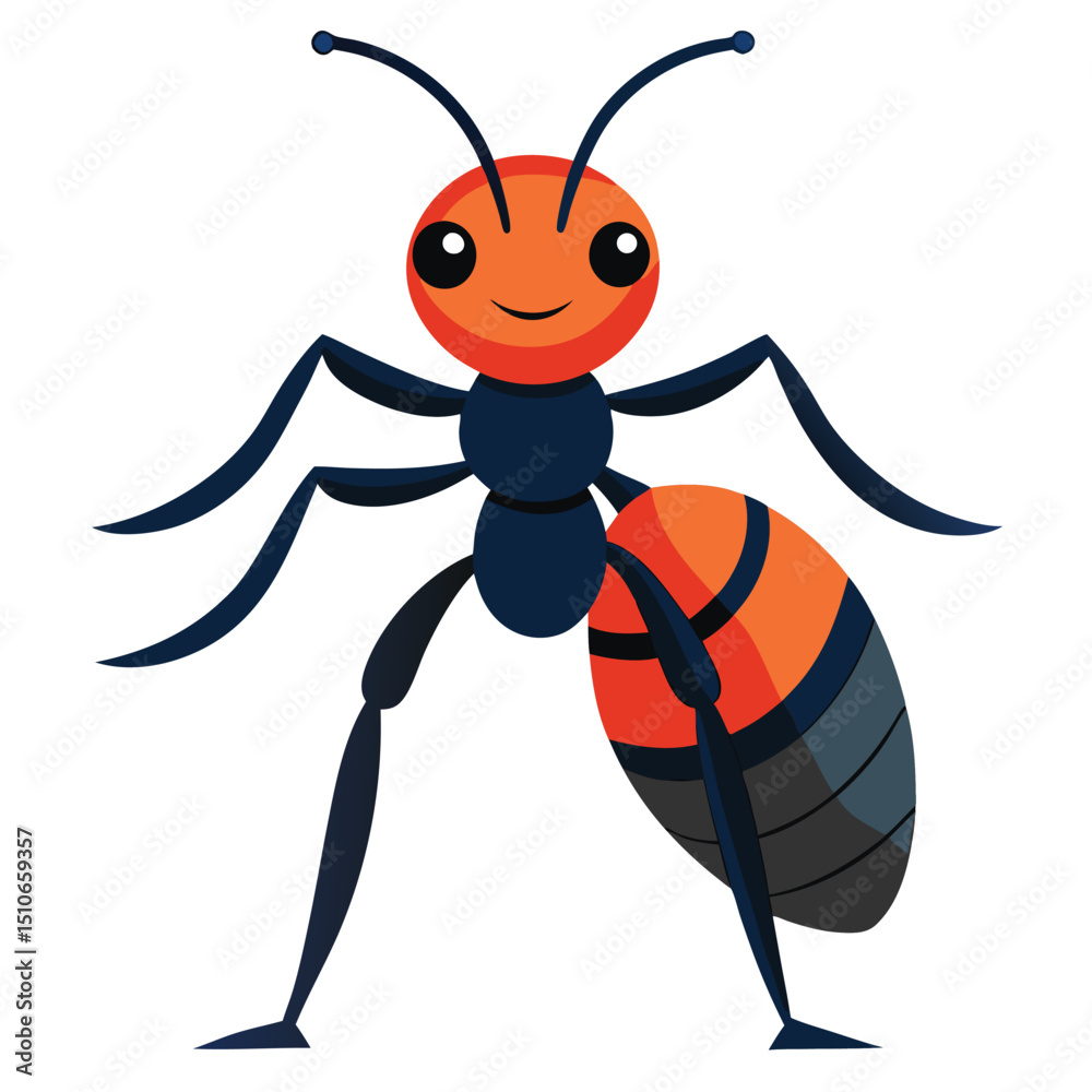 Fototapeta premium ant vector image on white background