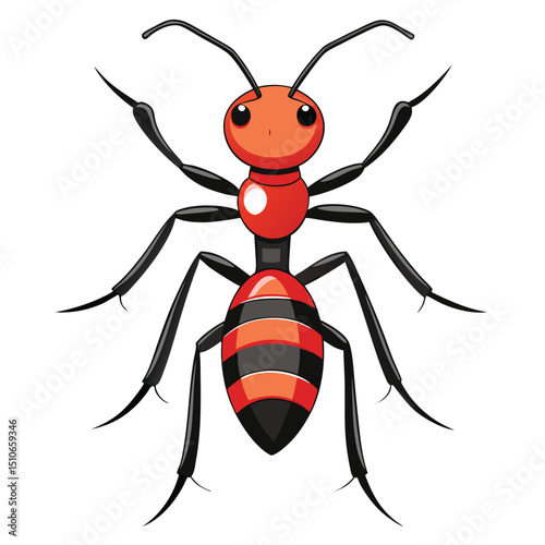 ant vector image on white background