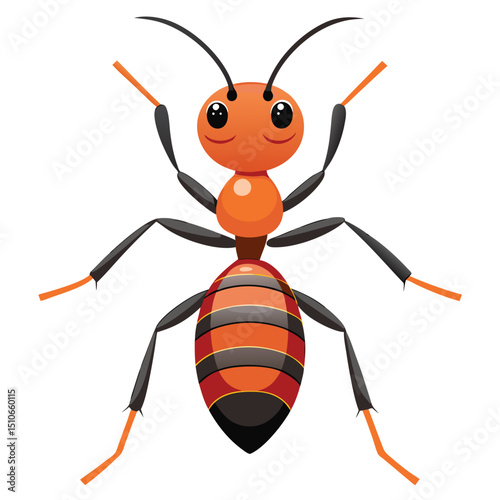ant vector image on white background