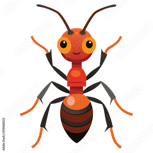 ant vector image on white background