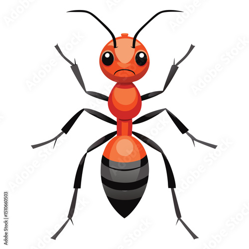 ant vector image on white background
