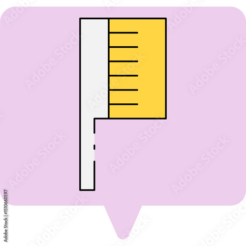 Comb single icon vector illustration