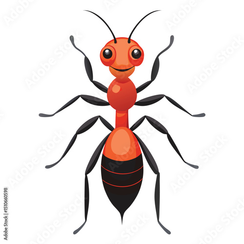 ant vector image on white background