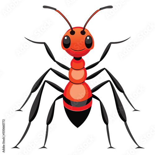 ant vector image on white background