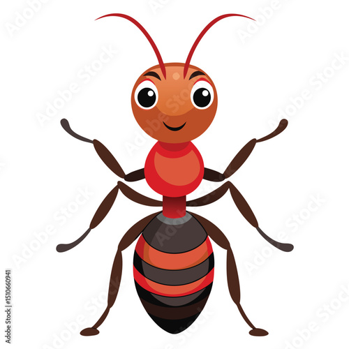 ant vector image on white background