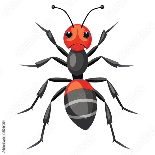 ant vector image on white background