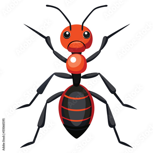 ant vector image on white background