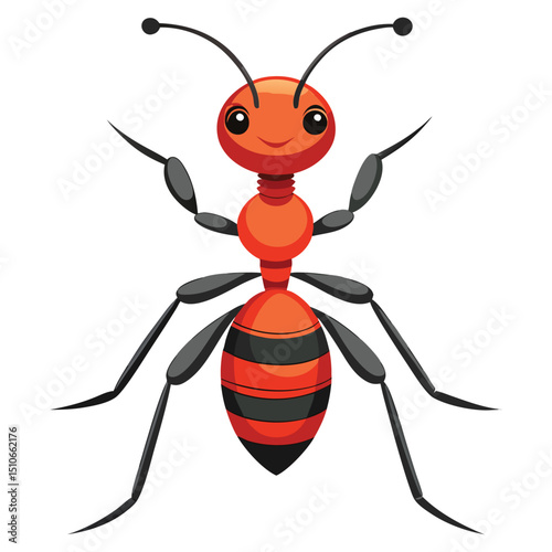ant vector image on white background