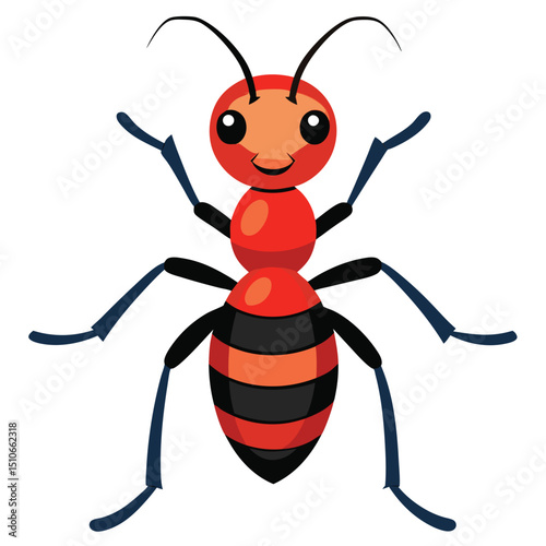 ant vector image on white background