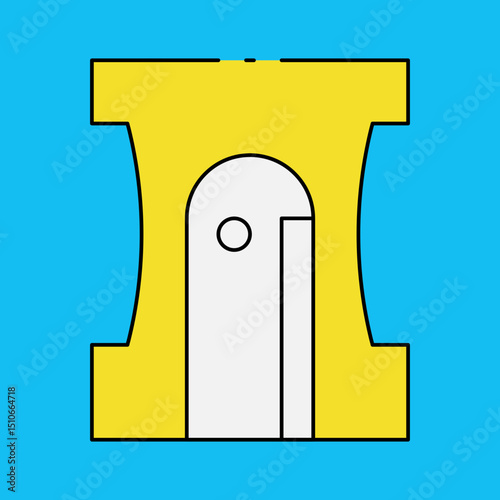 Sharpner single icon vector illustration