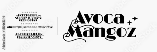 Elegant alphabet letters font logo. Typography luxury classic lettering serif fonts decorative wedding vintage retro logos, design for fashion,beauty shop and brand . vector illustration