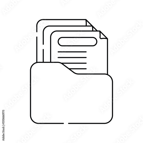 Calculator line icon with white background vector stock illustration