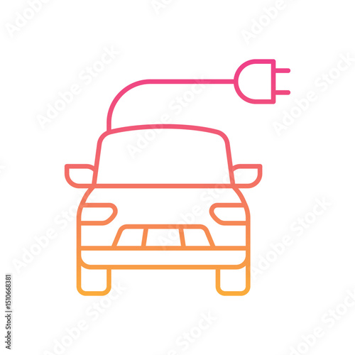 Electric Car Icon vector